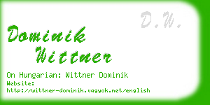 dominik wittner business card